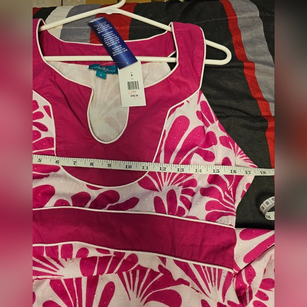 belk Pink and White Floral A-Line Maxi Dress (Item#104) - Picture 15 of 16
